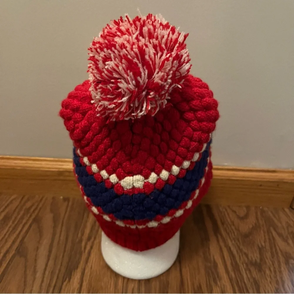 Detroit Pistons 47 Brand‎ Winter Knit Pompom Hat Womens Basketball